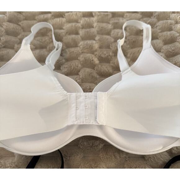 Maidenform 2 Comfort T Shirt Bra’s Underwire White/Black 36DD - Picture 7 of 10